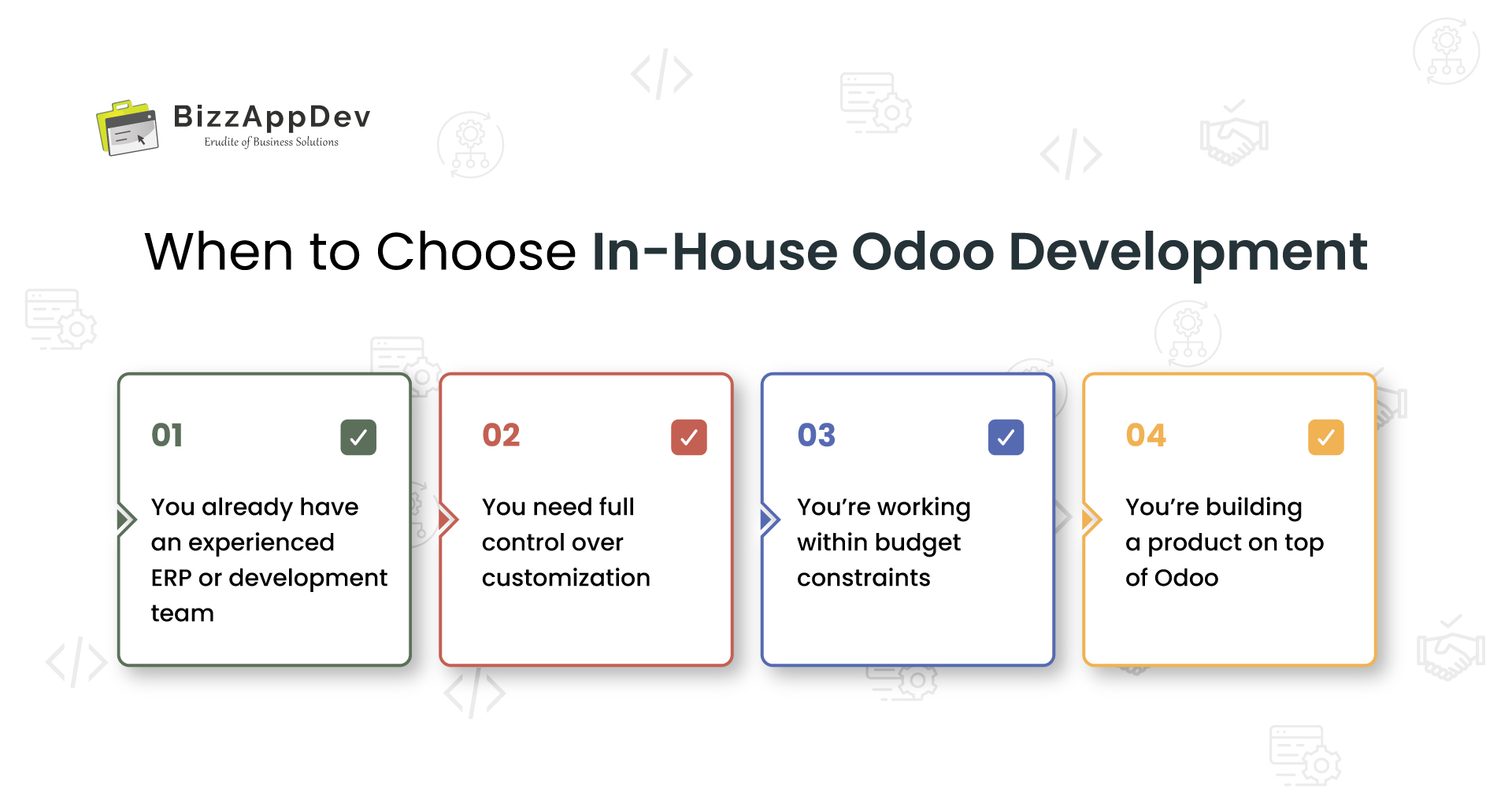 When to Choose In-House Odoo Development