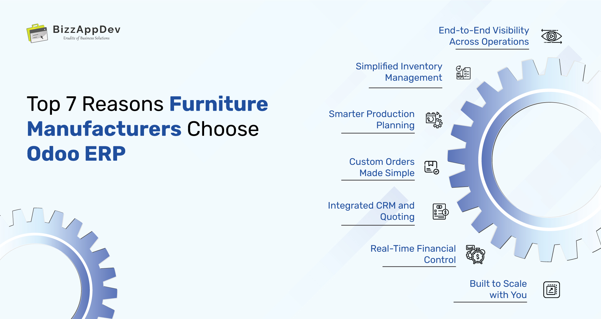 Top 7 Reasons Furniture Manufacturers Choose Odoo ERP