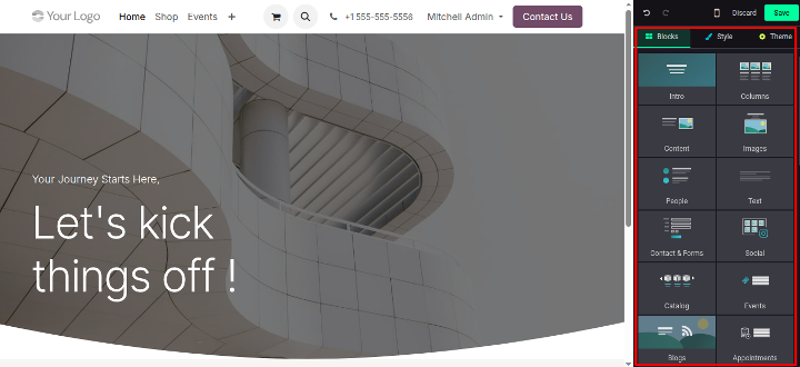 Drag-and-Drop Website Builder